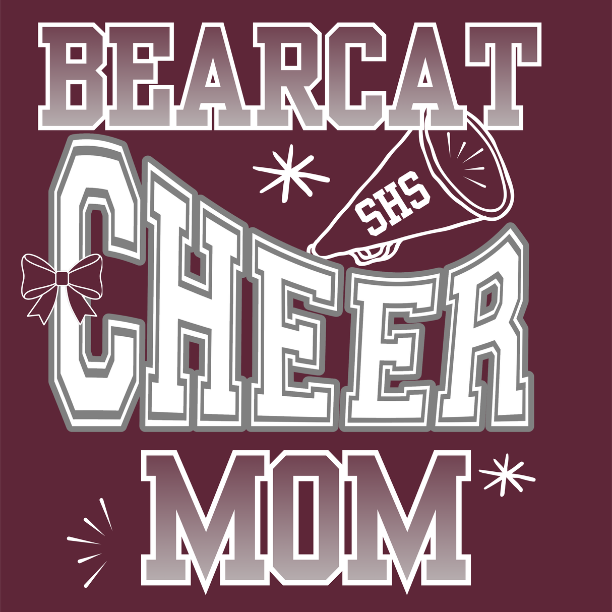 Cheer Mom Maroon T-Shirt
