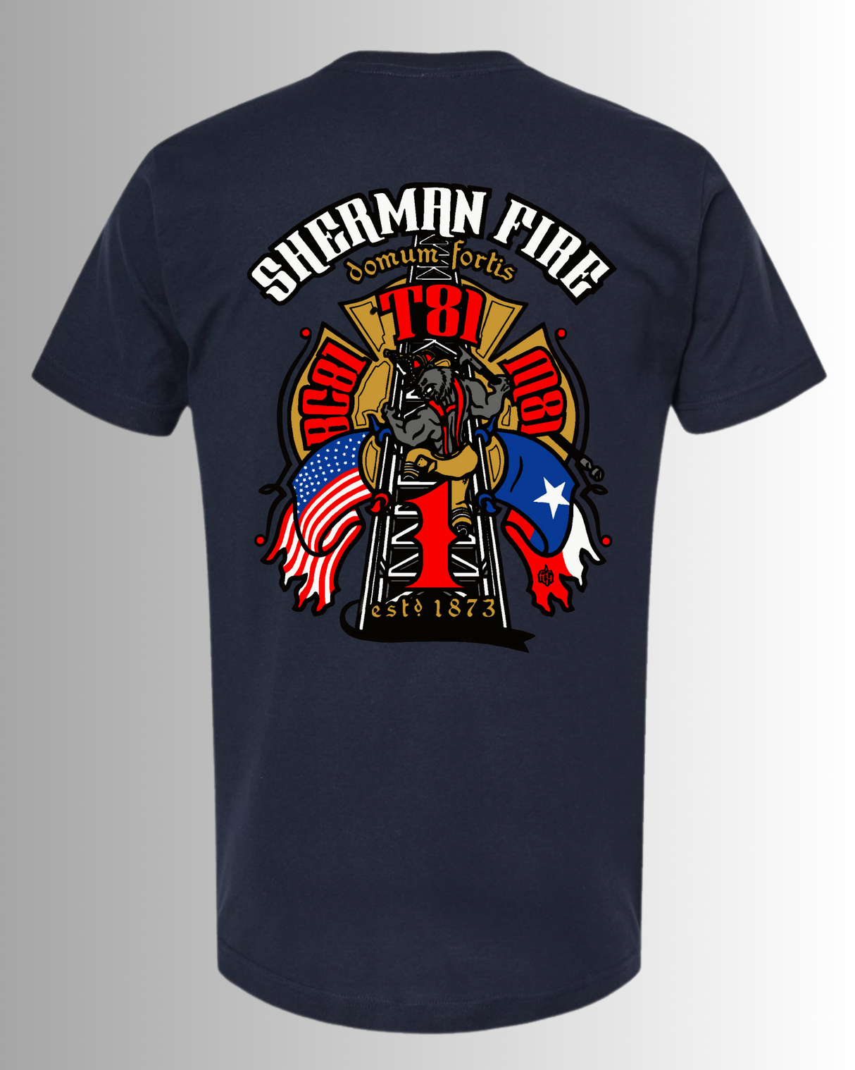 Tultex Graphic Tee Navy