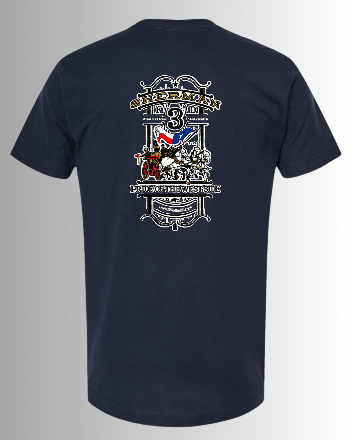 Tultex Graphic Tee Navy