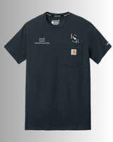 Carhartt Force Short Sleeve Pocket T-Shirt Navy