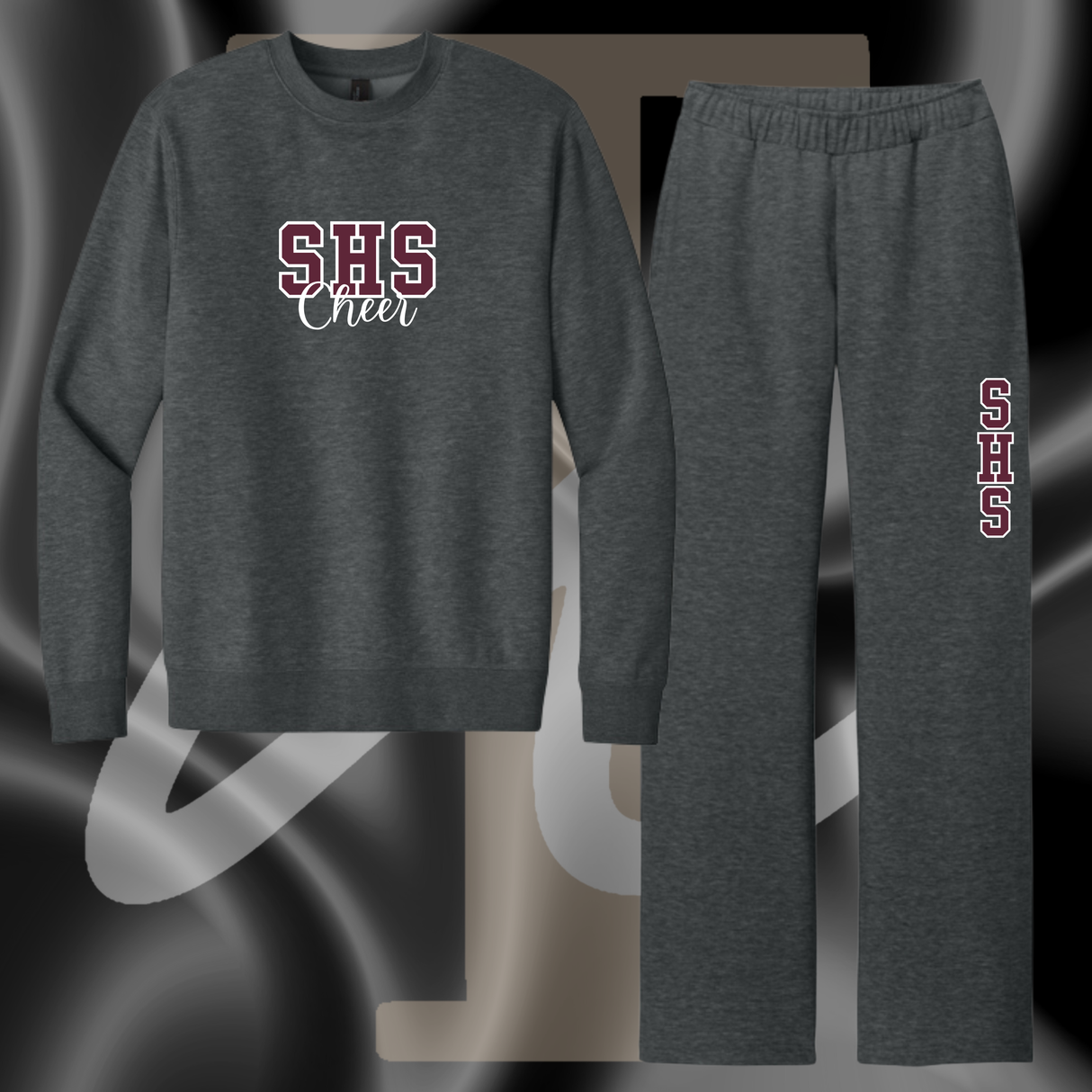 SHS Cheer Heathered Charcoal Crewneck *OPTIONAL*