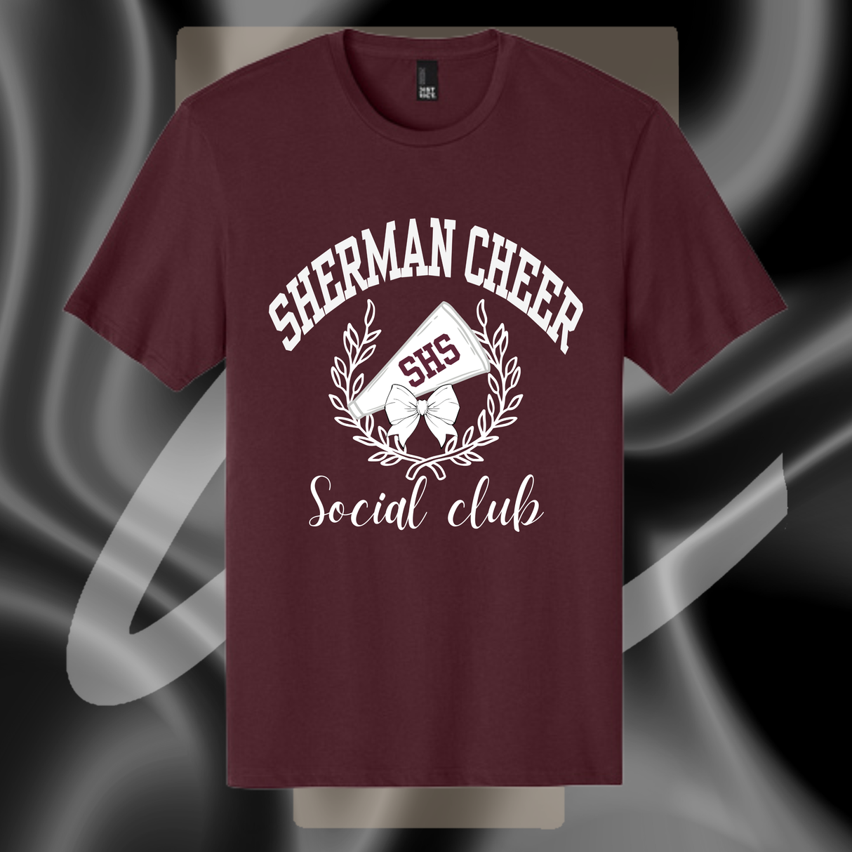 Sherman Social Club Maroon T-Shirt *OPTIONAL*