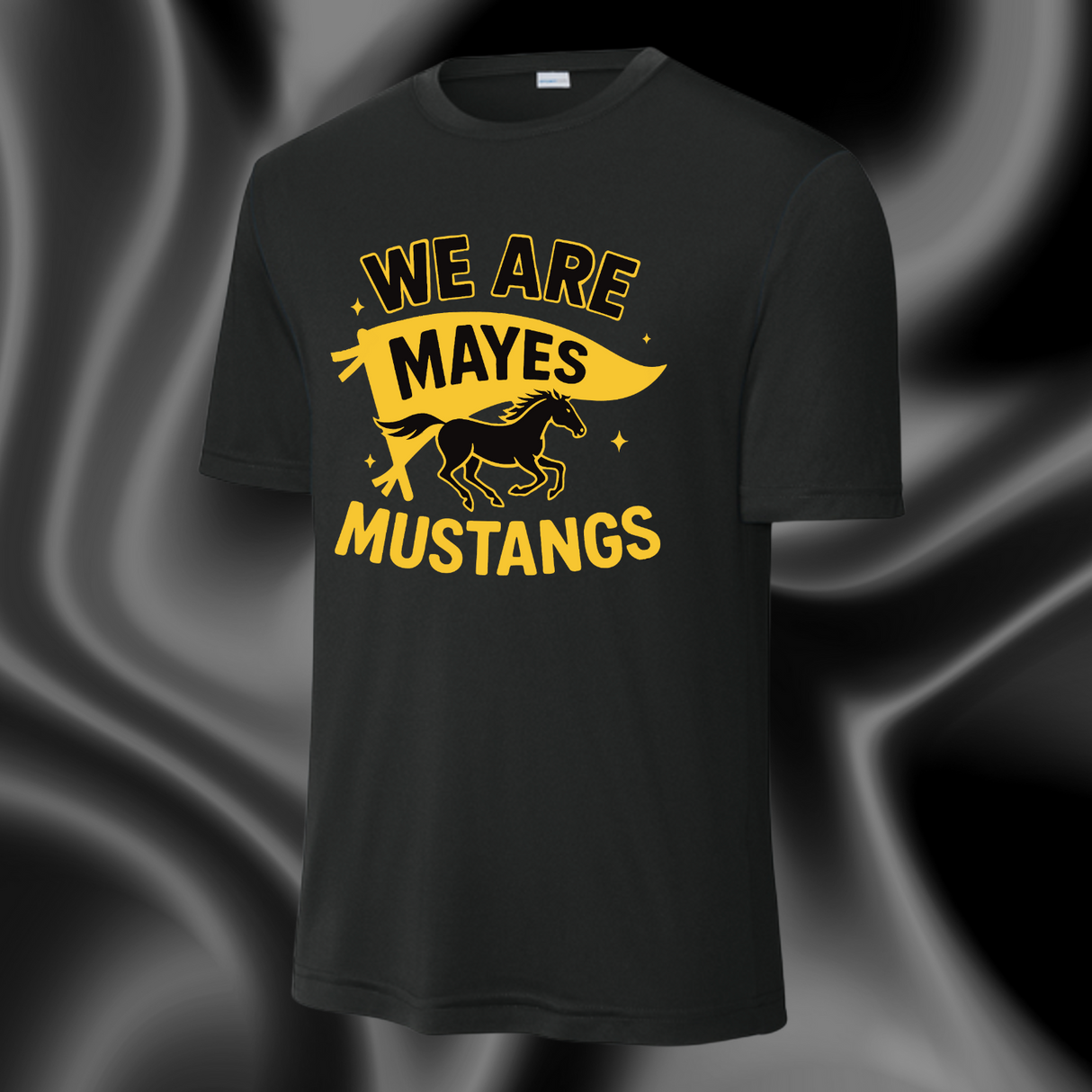 We Are Mayes Mustangs Black Dryfit