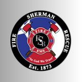 White/Red Sherman Professional Firefighters Graphic Tee