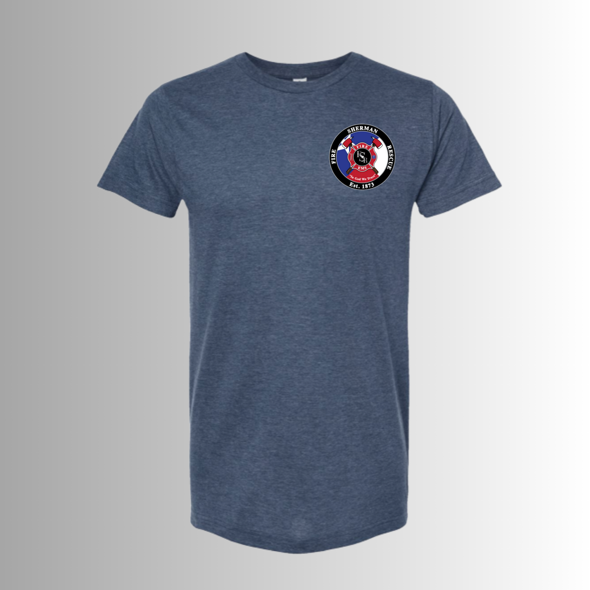 White/Red Sherman Professional Firefighters Graphic Tee