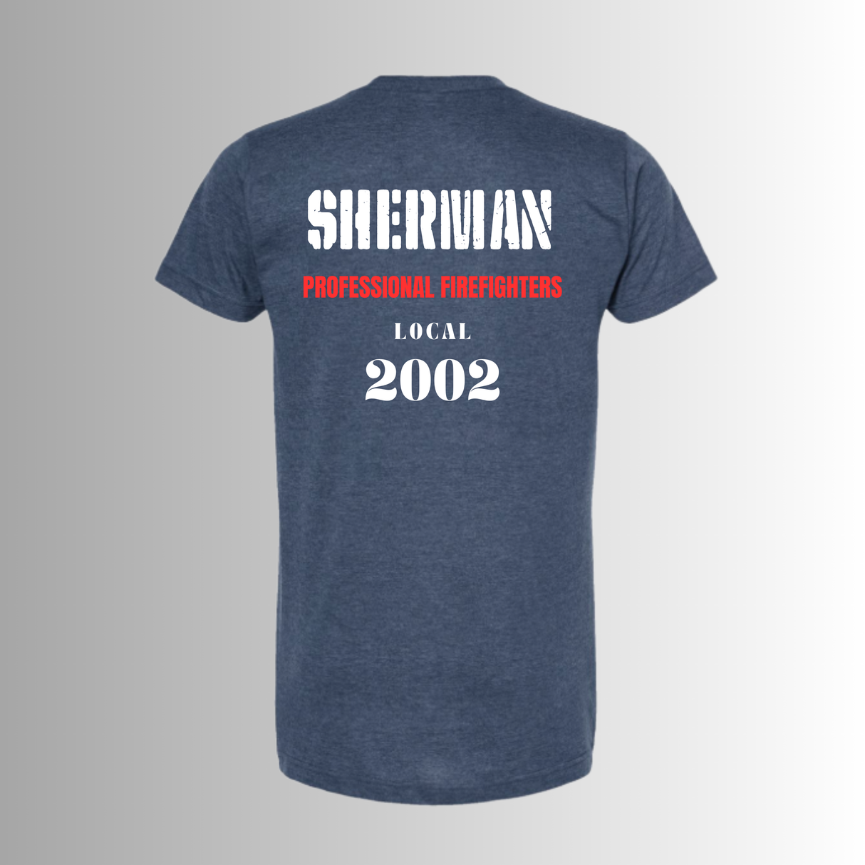 White/Red Sherman Professional Firefighters Graphic Tee