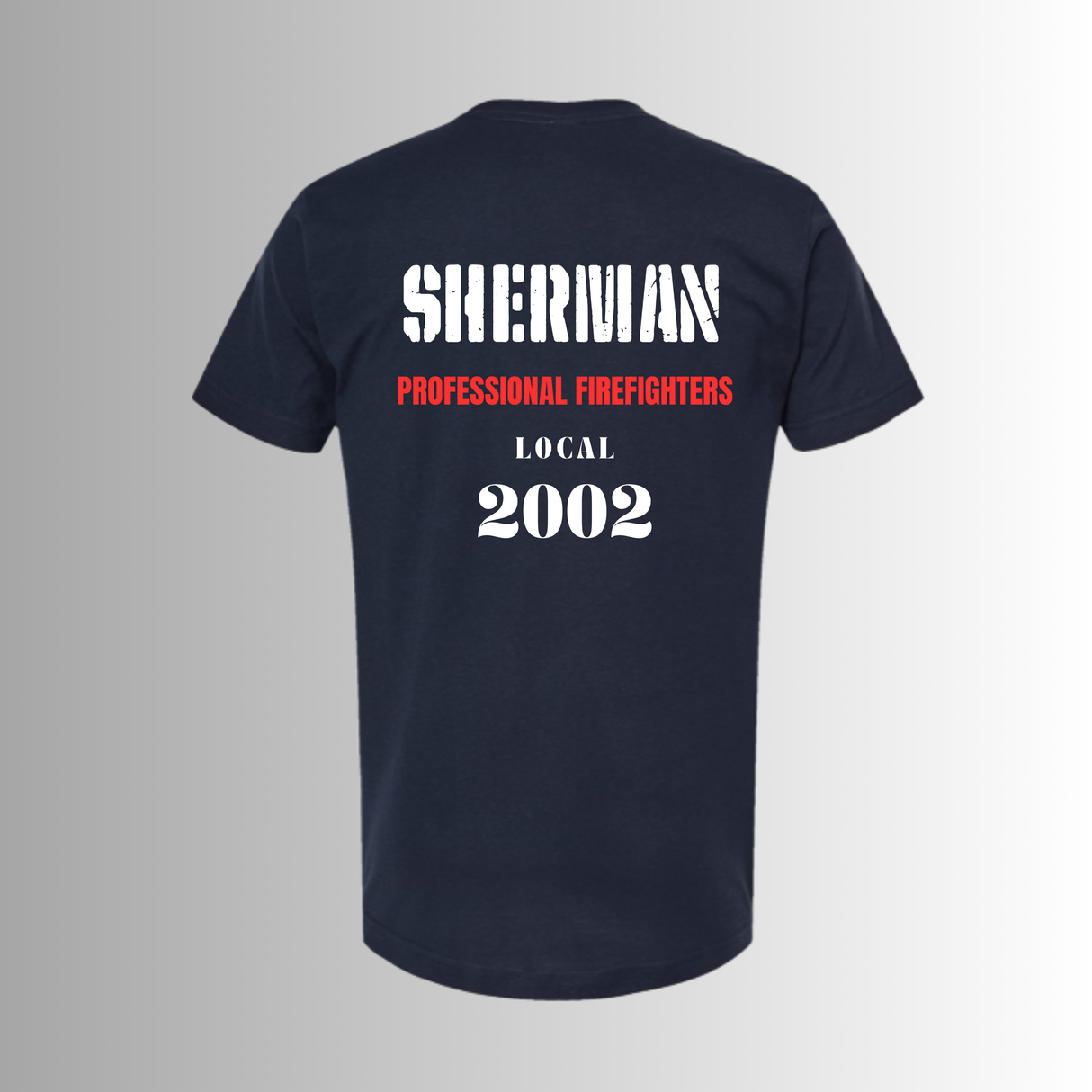 White/Red Sherman Professional Firefighters Graphic Tee