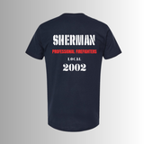 White/Red Sherman Professional Firefighters Graphic Tee